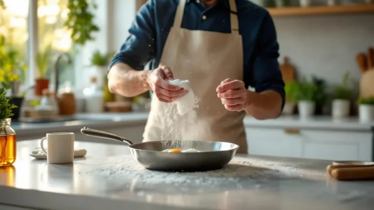 A cooking expert reveals the simple “flour dusting” trick for eggs that never stick