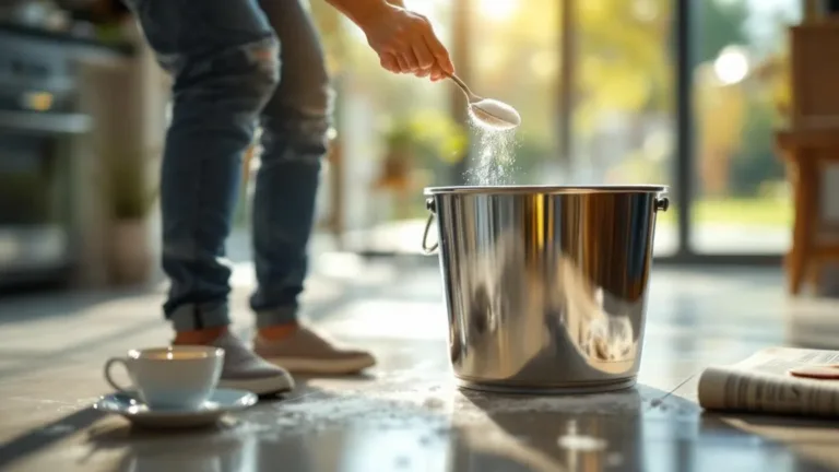Why a single spoonful of this white powder in mop water makes tile floors stay clean for weeks